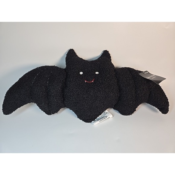 CVS Other - New! CVS Spooky Village Halloween Black Bat Throw Pillow, 19" x 10.5"